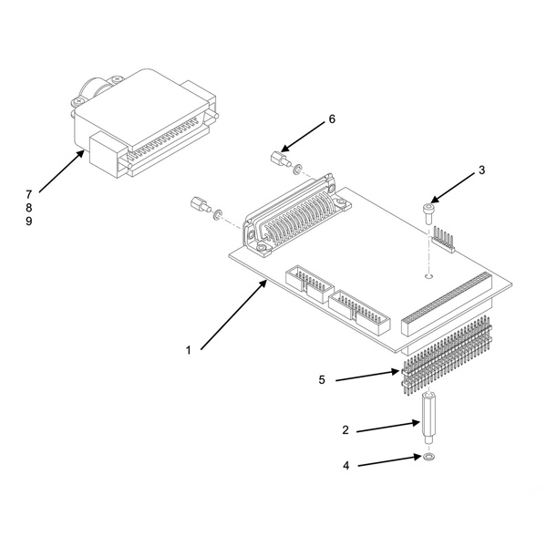 Интерфейсная карта GPIO-модуль для Printronix T8000 T6000e (258633-901)