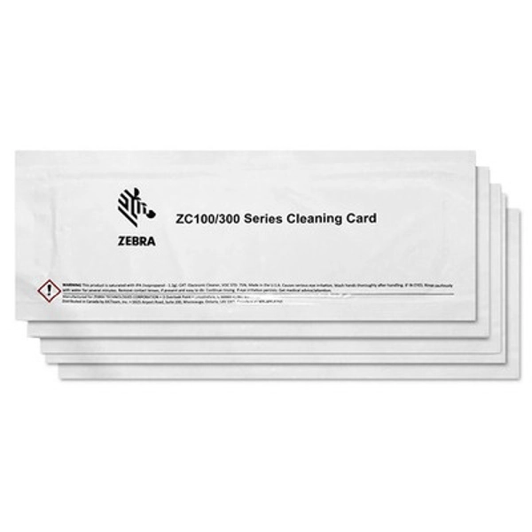 комплект чистящих карт для принтера zc100/300