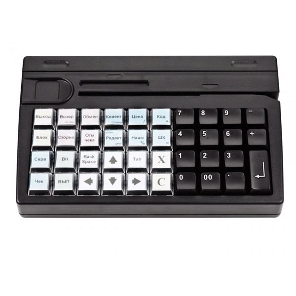 программируемая клавиатура posiflex kb-4000ub черная
