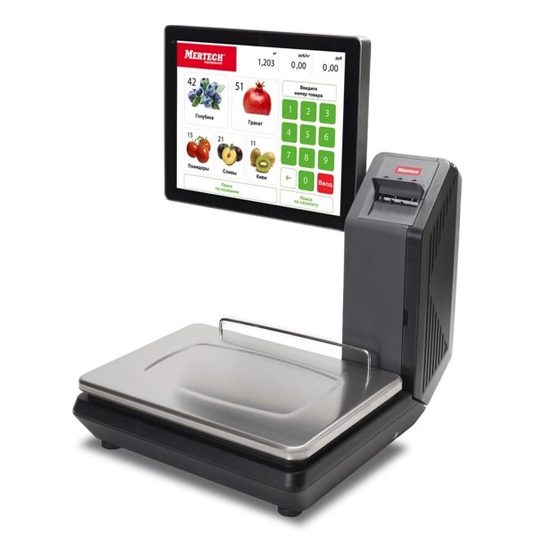 весы с печатью этикеток mertech m-er 725 pm-15.2 (15", usb, ethernet, wi-fi)