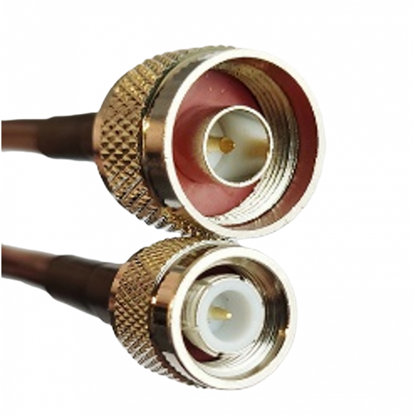 интерфейсный tnc male - n male кабель (для ura4 9dbi&12dbi), 10м х 10мм
